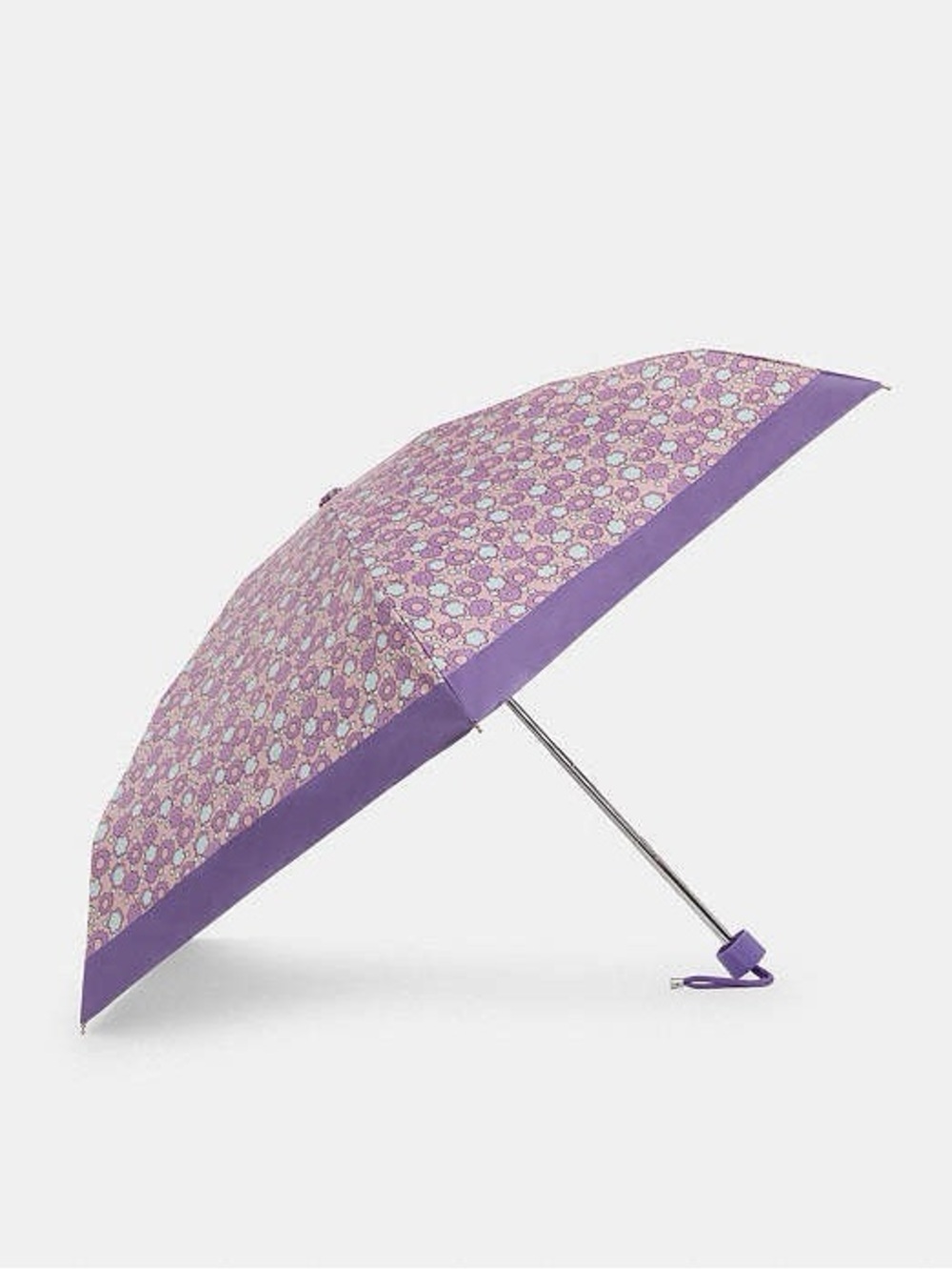 Coach Uv Protection Mini Umbrella in Floral Print Lily NWT